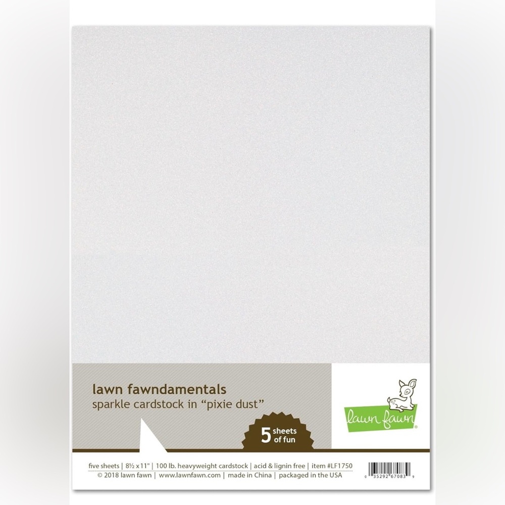 Sparkle Cardstock - Pixie Dust Lawn Fawndamentals